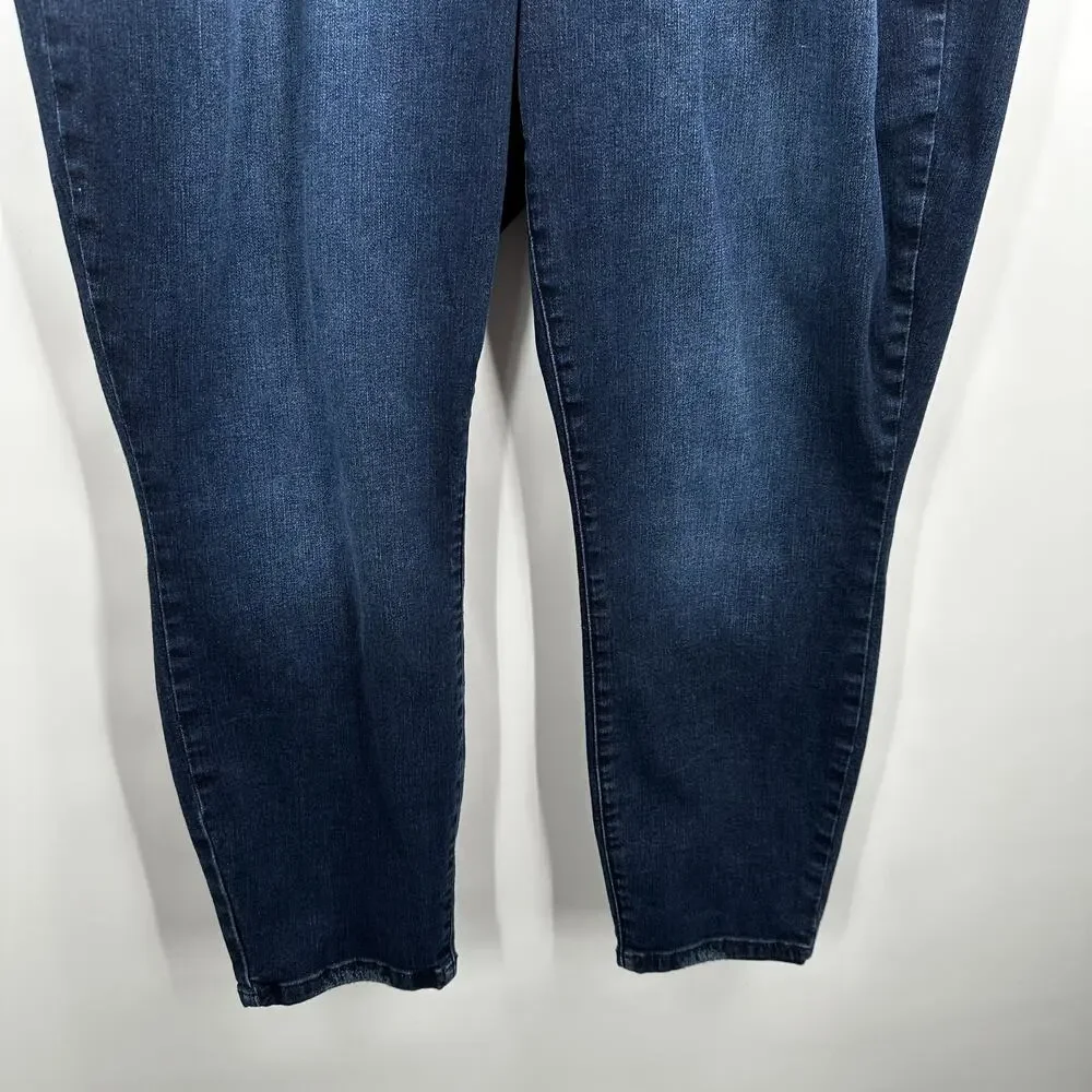 Judy Blue‎ Jeans Womens 20W High Rise Stretch Ankle Slim Fit Denim Pants